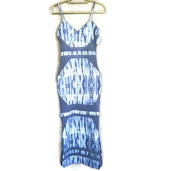 House of CB Dresses & Skirts - NEW House of CB London Blue Sheer Panel Dress XS